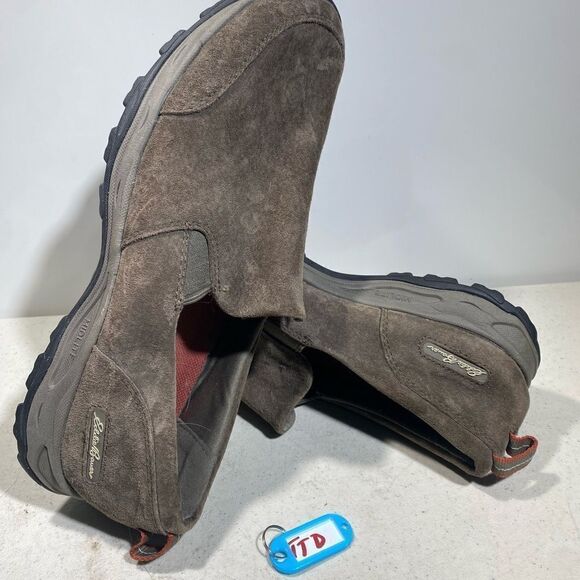 Eddie Bauer Eugene Loafers Shoes Mens Size 11.5 Brown Suede Casual Slip On - Picture 1 of 8